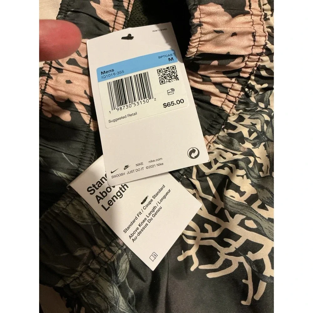 Nike Club Flow Shorts Men Trunks Sequoia Peony Colorways NEW WITH TAGS M